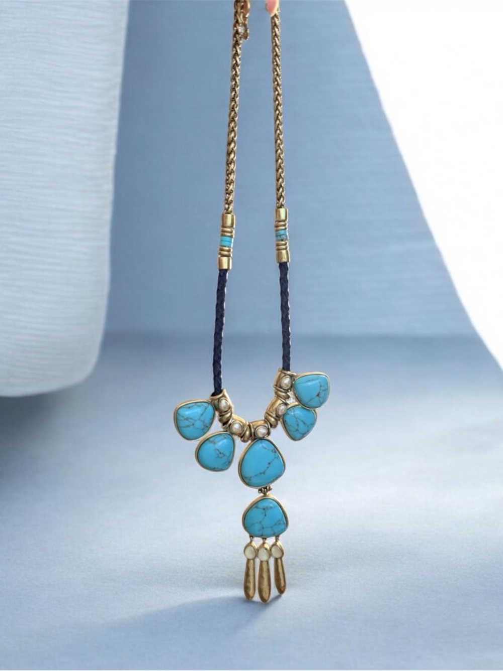Lucky Brand Brass Statement Necklace